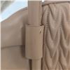 Image 6 : Quilted Beige Top-Handle Handbag Pastel Pink - YSL Logo, with accessories (no C.O.A)