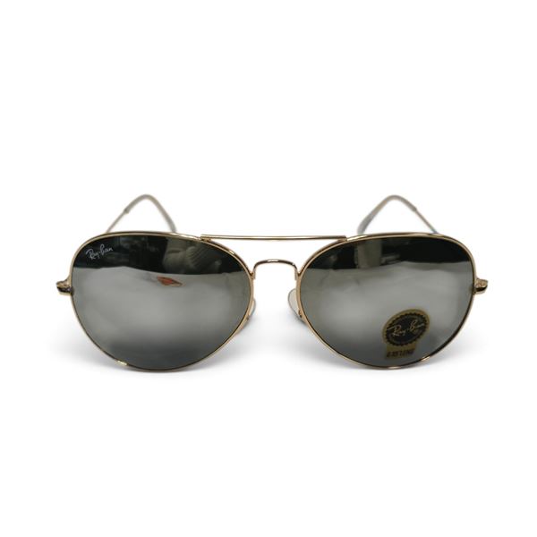 Ray-Ban Silver Mirrored Aviator Classic Sunglasses