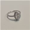 Image 4 : 1.00 CT GRA CERTIFIED MARQUISE CUT MOISSANITE STONE VVS D COLOR WITH 40 ROUND BRILLIANT CUT CUBIC ZI
