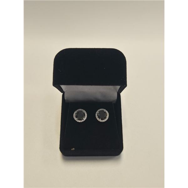 2.00 CT GRA CERTIFIED ROUND BRILLIANT CUT MOISSANITE STONE VVS BLACK COLOR WITH 48 ROUND BRILLIANT C