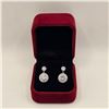 Image 1 : 2.00 CT GRA CERTIFIED ROUND BRILLIANT CUT MOISSANITE STONE VVS D COLOR WITH 1 CUBIC ZIRCONIA SET ABO