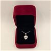 Image 1 : 1.00 CT GRA CERTIFIED HEART CUT MOISSANITE STONE VVS D COLOR WITH 22 ROUND BRILLIANT CUT CUBIC ZIRCO