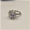 Image 3 : 10.00 CT GRA CERTIFIED ROUND BRILLIANT CUT MOISSANITE STONE VVS D COLOR SET IN 8 CLAW HEAD WITH 180 