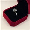 Image 5 : 3.00 CT GRA CERTIFIED ROUND BRILLIANT CUT MOISSANITE STONE VVS LIGHT GREENISH BLUE COLOR WITH 12 ROU