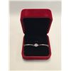 Image 1 : 1.20 CT One stamped sterling Silver combination cast & assembled bracelet with a rhodium plated fini