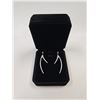 Image 1 : Platinum Plated 54.00mm Marquise Cut Pink Simulated Diamond (CZ) Dangle Earrings
