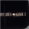 Image 4 : 18k Gold Plated 5.00mm Emerald Cut Simulated Diamond (CZ) Tennis Bracelet - Chain 6.75" to 7.75" Lon