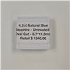 Image 5 : 4.2ct Natural Blue Sapphire - Untreated Oval Cut - 8.7*11.3mm. R.V. $1,340.00