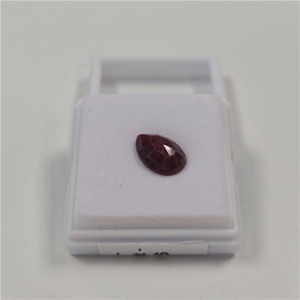 7.0ct Natural Ruby Untreated - Pear Cut - 9.6*13.4mm. R.R.V $1,680.00