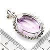 Image 2 : Huge 57 ct Amethyst & Emerald Pendant in 14k Yellow Gold over 925 Sterling Silver - R.R.V. $9,300 (N