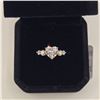 Image 3 : 14k Gold Plated 2.0ct Heart Cut Simulated Diamond (CZ) Ring - Size 8