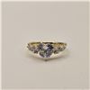 Image 4 : 14k Gold Plated 2.0ct Heart Cut Simulated Diamond (CZ) Ring - Size 8
