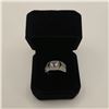Image 1 : Platinum Plated 1.0ct Simulated Diamond (CZ) Man's Ring - Resizable