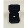 Image 1 : Sterling Silver 1.0ct Simulated Diamond (CZ) Solitaire Ring, Resizable over 925 Sterling Silver w/ W