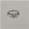Image 4 : Sterling Silver 1.0ct Simulated Diamond (CZ) Solitaire Ring, Resizable over 925 Sterling Silver w/ W
