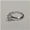 Image 5 : Sterling Silver 1.0ct Simulated Diamond (CZ) Solitaire Ring, Resizable over 925 Sterling Silver w/ W