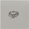 Image 4 : Sterling Silver 1.0ct Simulated Diamond (CZ) Twist Ring, Resizable over 925 Sterling Silver w/ White