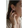 Image 2 : Platinum Plated 2.0ct Each Simulated Diamond (CZ) Stud Earrings