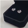 Image 3 : Platinum Plated 2.0ct Each Simulated Diamond (CZ) Stud Earrings