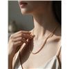 Image 2 : 14K Gold Plated 4.0mm Twisted Rope Necklace 23.5" Long