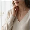 Image 2 : 14K Gold Plated 22.0mm Simulated Diamond (CZ) Infinity Necklace - 18"-19" Long
