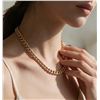 Image 2 : 18K Gold Plated 8.0mm Cuban Link Necklace 18.0" Long