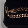 Image 4 : 18K Gold Plated 8.0mm Cuban Link Necklace 18.0" Long