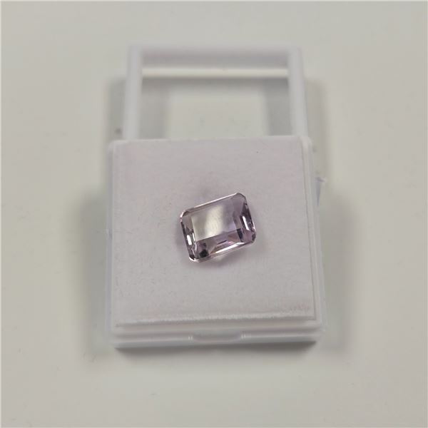 8.6ct Natural Pink Amethyst, Untreated Emerald Cut - 10.8*12.9mm. R.R.V $650.01
