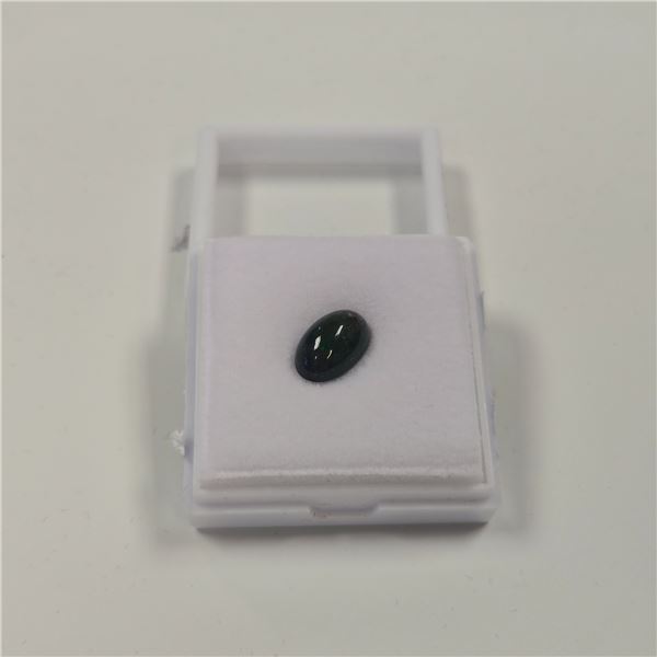 2.6ct Natural Black Opal, Untreated Oval Cabochon - 7.7*12.0mm. R.R.V $550.01