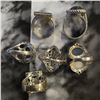 Image 3 : 6 New Polished Natural Gemstones in Silver Settings