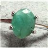 Image 4 : Silver Emerald Ring - Size 8