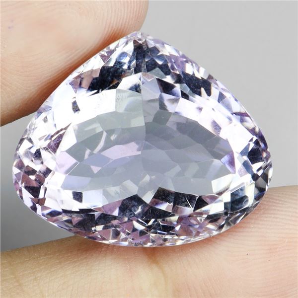Heart Cut Untreated Purple Amethyst Bolivia 25x21 mm 44.03 ct. - Appraised Replacement Value $ 5,450