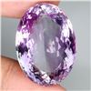 Image 2 : 67.32 ct. Jumbo Oval Cut Untreated Purple Amethyst Bolivia 30x22 mm - Appraised Replacement Value $ 