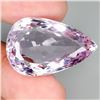 Image 2 : Jumbo 53.94 ct. Untreated Pear Cut Amethyst Bolivia 32x20 mm- Appraised Replacement Value $ 8,065