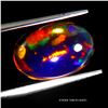 Image 1 : 3.64 ct. Crystal Opal Cabochon AAA Floral Flash Play of Colour 13x9 mm Appraised Replacement Value $