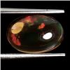 Image 2 : 3.64 ct. Crystal Opal Cabochon AAA Floral Flash Play of Colour 13x9 mm Appraised Replacement Value $