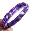 Image 1 : 17x11 mm 12pcs. Amethyst Bracelet - 8 inches long- Appraised Replacement Value $