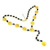 Image 2 : Extremely Valuable Blue and Yellow Sapphire Necklace in 14k Yellow Gold Plated 925 Sterling Silver -