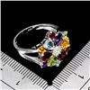 Image 3 : Citrine, Amethyst, Mozambique Garnet, Peridot, Rhodolite Garnet, CZ and Sky Blue Topaz Ring in 14k W