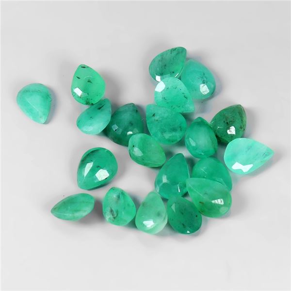 5.15 ct. Pear Cut Emerald 5.5 mm x 4.5 mm 20 pcs. Lot - Appraised Replacement Value $ 440