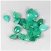 Image 1 : 5.15 ct. Pear Cut Emerald 5.5 mm x 4.5 mm 20 pcs. Lot - Appraised Replacement Value $ 440