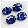Image 2 : 1.60 ct. 4 pcs. Oval Cut Heated Natural Royal Blue Sapphire 5x4 mm Gemstones - Appraised Replacement
