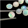 Image 2 : 4.27 ct. Round Cut Crystal Fire Opal AAA Full Flash Play Of Colour 22 pcs. Lot 4 mm Gemstones - Appr
