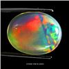 Image 1 : Rare Big 13.56 ct. Oval Cabochon Crystal opal AAA Floral Play of Colour 19x14 mm - Appraised Replace