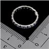 Image 3 : Round Cut Tanzanite Ring in 14k White Gold Plated 925 Sterling Silver - Size 5.5 - Appraised Replace