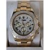 Image 1 : HIGH END AUTOMATIC, AAA QUALITY REPLICA WATCH, DIAMOND BEZEL AND DIAL, 3 SUB-DIALS, ROMAN NUMERALS, 