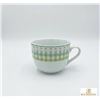 Image 3 : Porcelain Green Gingham Star Coffee Cups and Plates Set of 24 Pieces