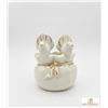 Image 4 : 3 White Ceramic Planters Car Bird Boat Shaped