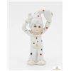 Image 2 : Porcelain Clown Figurines Trio with Gold Trim and Polka Dots