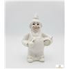 Image 6 : Porcelain Clown Figurines Trio with Gold Trim and Polka Dots